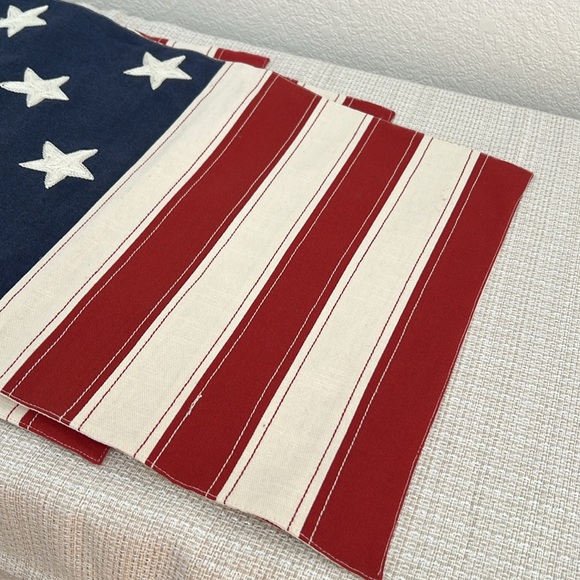 🇺🇸Pottery Barn🇺🇸 American Flag Cotton Placemats-Set of 6 - Picture 9 of 10